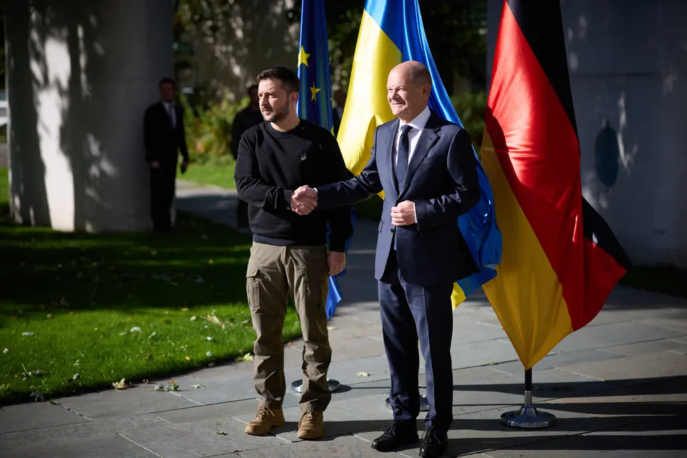 Germany’s Scholz offers €1.4B in fresh military aid for Ukraine during Zelenskyy visit 